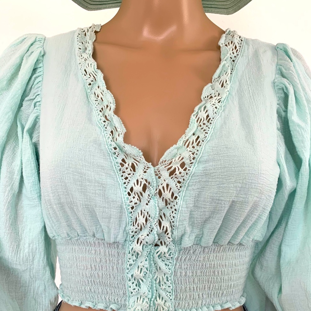 Tiffany Blue Summer Top